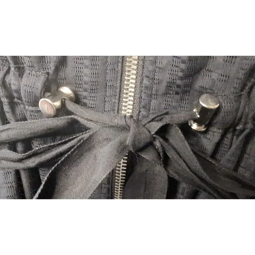 Adam Lippes Navy Double Zip Utility Jacket Quiet Luxury L